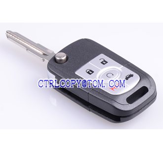 Buick 4+1  button flip remote key shell
