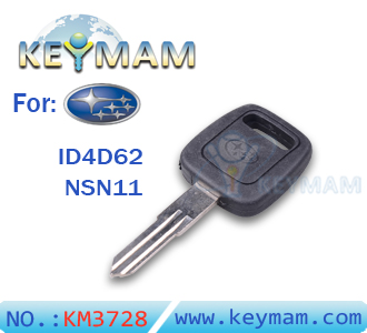 Subaru ID4D62 transponder key