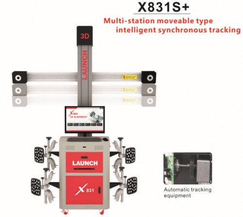 LANCEMENT D'origine X831S + X831Plus 3D 4-Post Alignement De Voiture Ascenseurs Plate-forme Prend En charge UNICODE multilingue