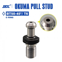 Okuma Pull Stud BT50-45° / BT50-60° With O Ring Coolant