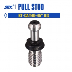 BT-CAT40-45UG Degree Pull Stud, Solid Retention Knob