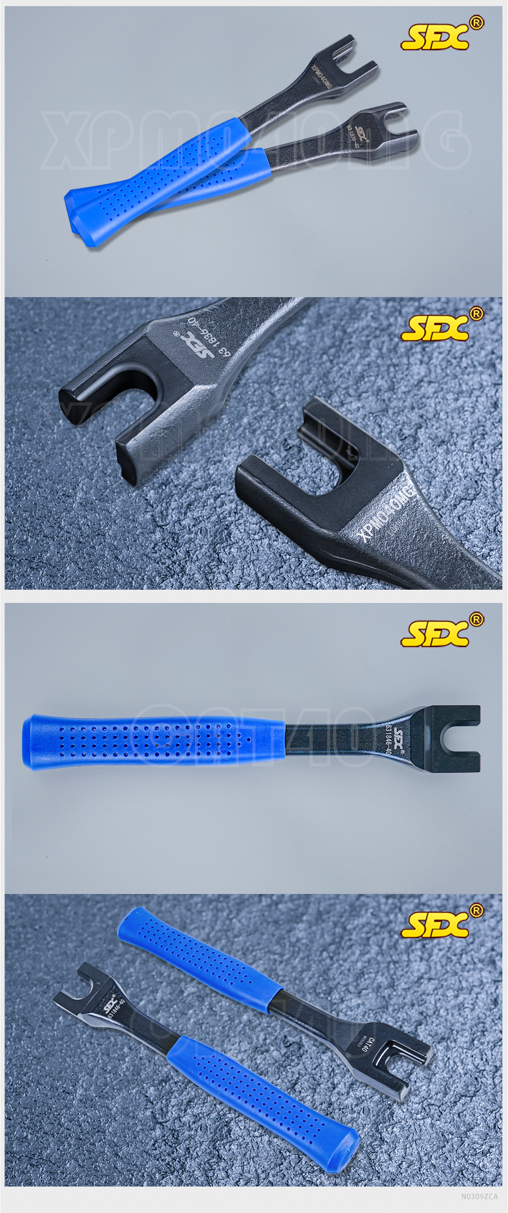 Integral-type BT30 Pull Stud Spanner With Rubber Handle Easy to Operate