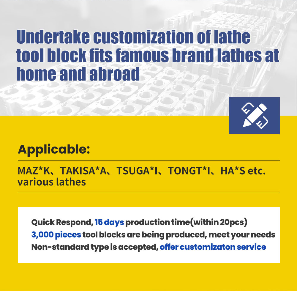TAKISAWA CNC Lathe Turret Tool Block Can be Customized