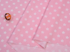 S-CP1221 Twill 100% Cotton Poplin Fabric Star Printed,120gsm,160cm,MOQ=50m