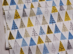 S-CP1219 Twill 100% Cotton Poplin Fabric Triangle Printed,120gsm,160cm，MOQ=50m