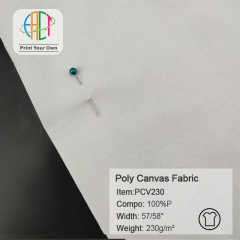PCV230 Custom Printed Polyester Canvas Fabric 100%Poly 230gsm