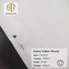 CW3232 Custom Printed Heavy Cotton Woven Fabric 100% Cotton 150gsm