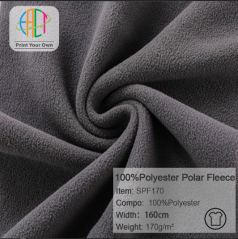 SPF170 Wholesale 100%Polyester Solid Polar Fleece Fabric 170gsm MOQ 25KG as a roll