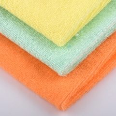 PST220 Wholesale 100% Polyester Solid Polyester Single Side Towel 220gsm MOQ 90 Yards