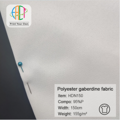 HDN150 Custom Printed Polyester Gaberdine Fabric 100%P 155gsm