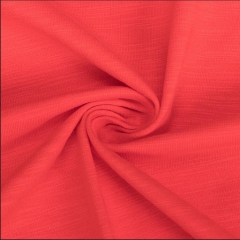 CSS190 Wholesale 98/2 Cotton Spandex Slub Solid Fabric 190gsm MOQ 25KG as a roll