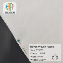 RY3068 Custom Printed Rayon Woven Fabric 100%R 125gsm