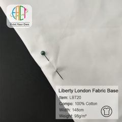 LBT20 Custom Printed Cotton Poplin Liberty Base Fabric 100%C, 98gsm