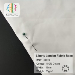 LBT40 Custom Printed Light Cotton Poplin Liberty Base Fabric 100%C, 85gsm