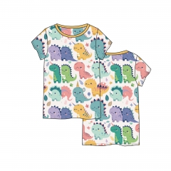 BC003 Sewing Service For Custom Printed Kids T-shirt, Short Sleeves With Your Own Design