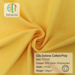 FC3188 32s Semi-combed Solona Cotton/Poly Blend Fabric