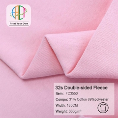 FC3550 32s Semi-combed Double-sided Fleece Fabric