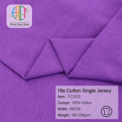 FC3333 16s Combed Cotton Single Jersey Fabric