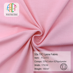 FC2372 32s T/C Lycra Fabric 33%Cotton 62%Polyester 190gsm