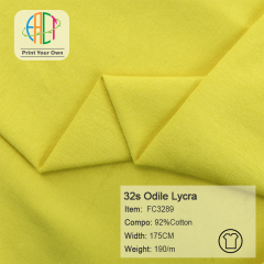 FC3289 32s Semi-combed Odile Lycra Fabric 92%Cotton 190gsm