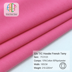 FC3123 32s T/C Hoodie French Terry Fabric 10%Cotton 90%Polyester 210-220gsm