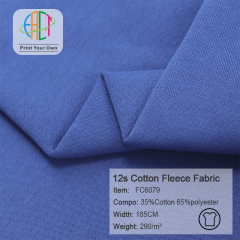 FC6079 12s Cotton Fleece Fabric 35%Cotton 65%Polyester 290gsm