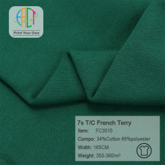 FC3515 7s T/C French Terry Fabric 34%Cotton 66%Polyester 350-360gsm