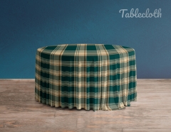 TC005 Custom Round Table Cover Recyled Polyester Fabric Fitted Size to Your Request