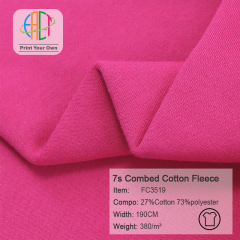 FC3519 7s Combed Cotton Fleece Fabric 27%Cotton 73%Polyester 380gsm