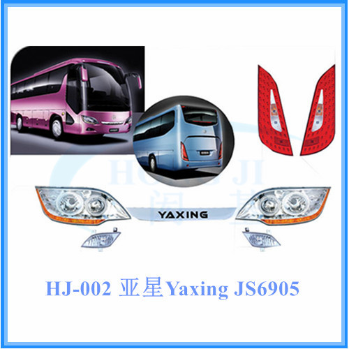 Yaxing bus spare parts JS6905 headlamp, tail lamp, fog lamp