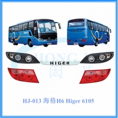 Higer KLQ6105 bus parts, higer headlight, higer ta...