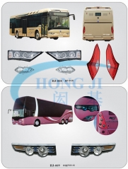 Asiastar city bus body parts (headlamp, led taillights, foglights)