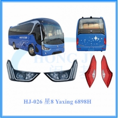 Yaxing bus 6898 coach bus spare parts, led headlam...