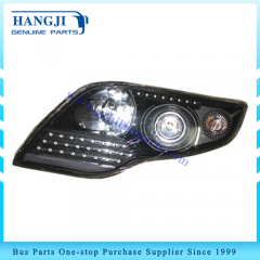 Hot sale bus spare parts Cummis HJQ-087 black  headlight