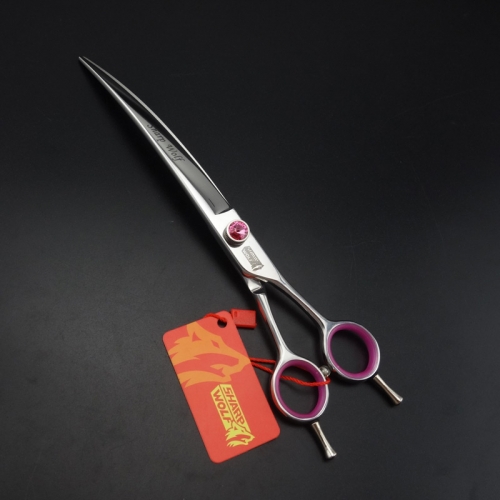 8.0 inches High quality Professional Pet Scissors,curved Scissors,Dog curved shears