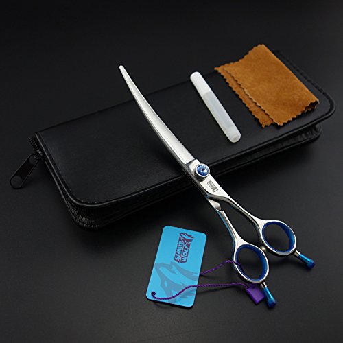 7.0in. high quality Professional Pet curved Scissors made by 440C stainless steel