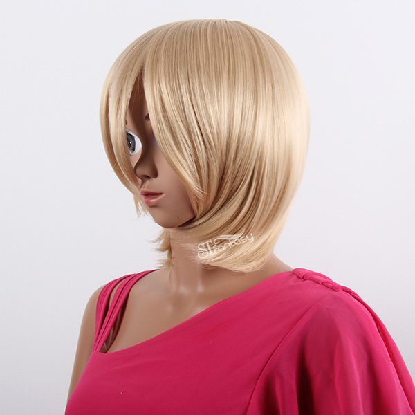 Short blonde naruto cosplay hair wigs