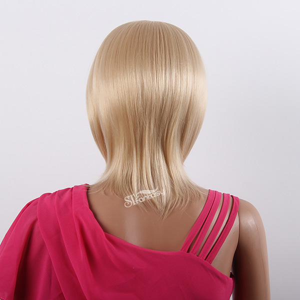 Short blonde naruto cosplay hair wigs