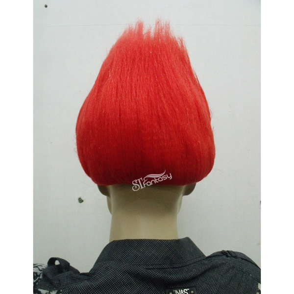 New style synthetic hair dark red clown wigs