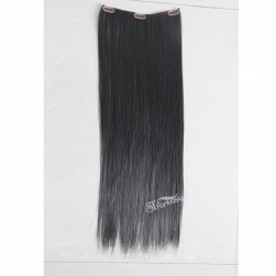 Silky straght synthetic clip in hair extension with 10 pieces