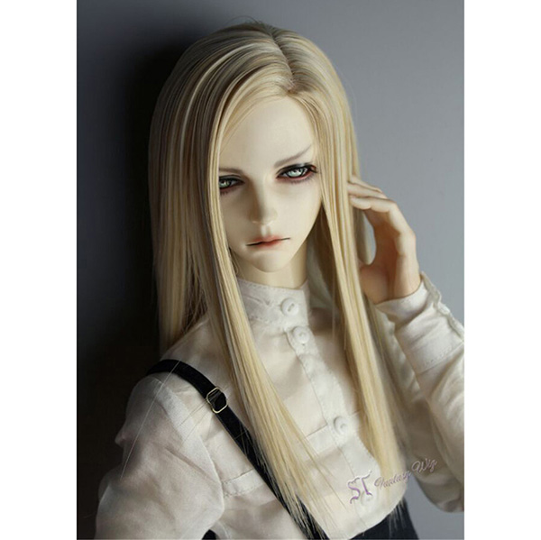 Long straight blonde doll wig for american girl doll wigs for sale cheap