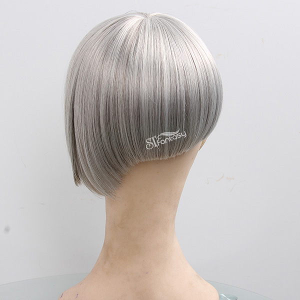 ST 2016 new style grey hair toupee for fashion lady with synthetic fiber