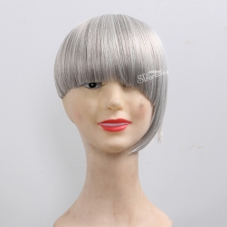 ST 2016 new style grey hair toupee for fashion lady with synthetic fiber