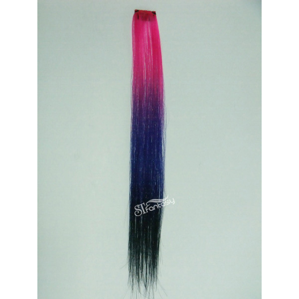 Colorful high temperature synthetic clip in hair extension for highlight