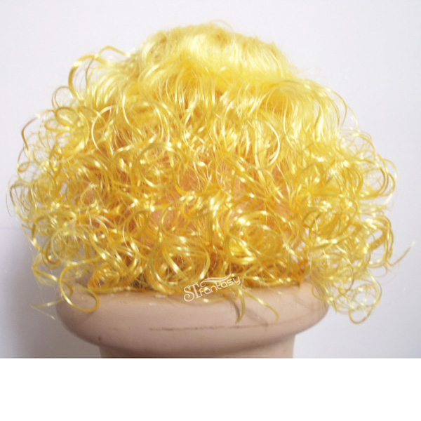 Kinky curly yellow doll