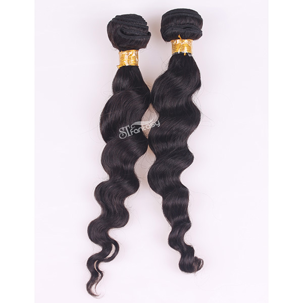 Body twist Indian hair extension black color hair weft