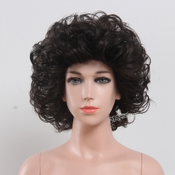 ST afro short kinky curly synthetic wigs for child