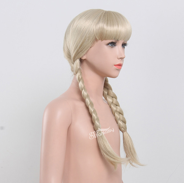 Cute blonde synthetic hair kid