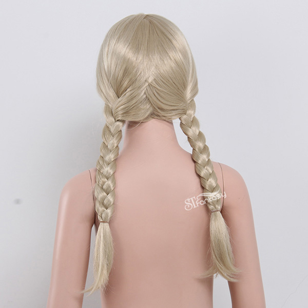 Cute blonde synthetic hair kid