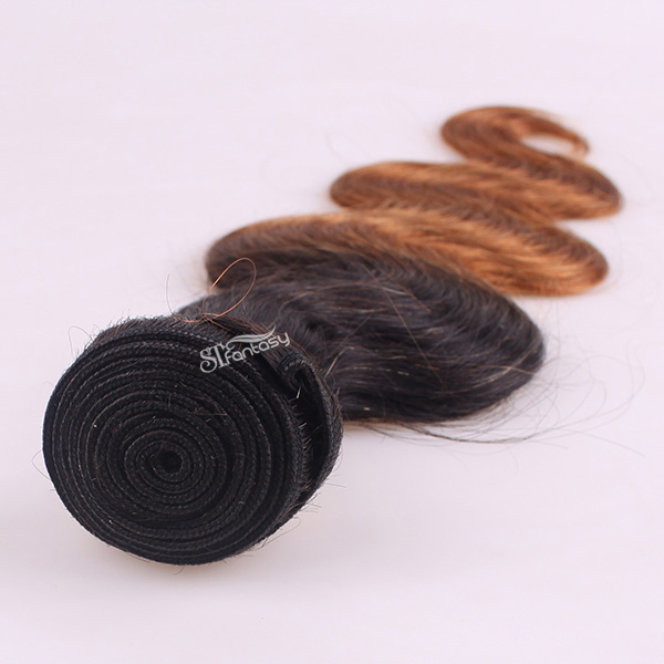 14 inch body wave ombre hair extension human hair